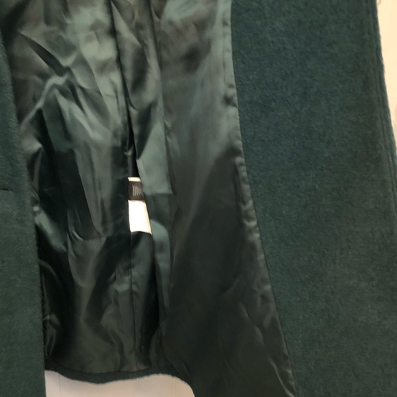 Sam Edelman Womens Green Wool Blend Midi Pea Coat Outerwear Size 8 - Picture 9 of 10